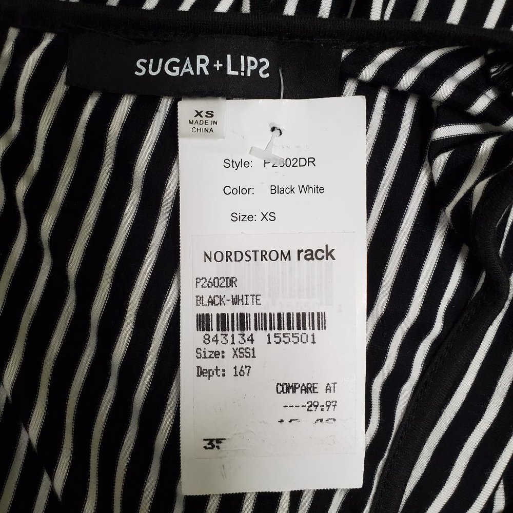 SUGARLIPS Black Blackjack Striped Keyhole Jersey - Picture 7 of 10